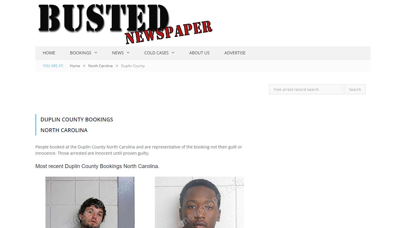Duplin County, NC Mugshots - BUSTEDNEWSPAPER.COM